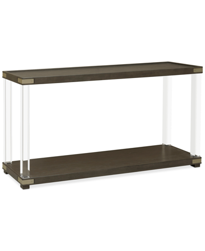 Drew & Jonathan Home Boulevard Acrylic Console Table In Brown