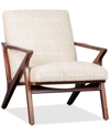 FURNITURE SWAXON FABRIC WOOD CHAIR, CREATED FOR MACY'S