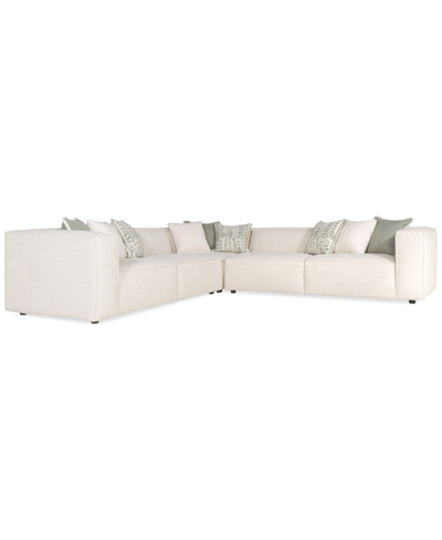 Furniture Bliss 124" 3-pc. Fabric Modular Sectional, Created For Macy's In Dove