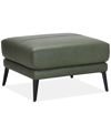 FURNITURE KEERY 32" LEATHER OTTOMAN, CREATED FOR MACY'S