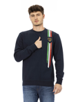 AUTOMOBILI LAMBORGHINI BLUE COTTON jumper