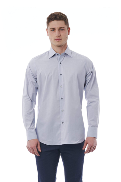 Bagutta Gray Cotton Shirt