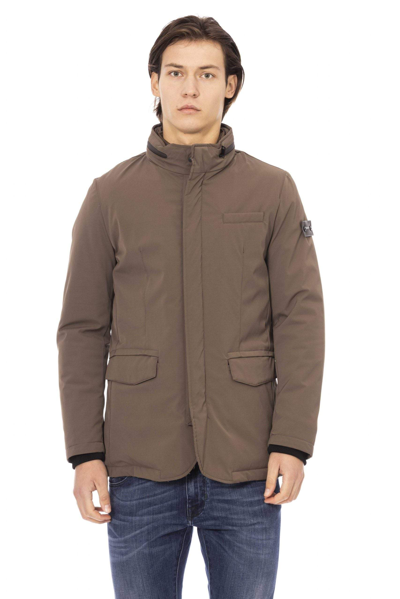 Baldinini Trend Beige Polyester Jacket In Brown