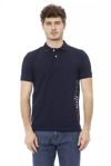 Baldinini Trend Blue Cotton Polo Shirt In Blue