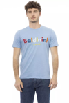 Baldinini Trend Light-blue Cotton T-shirt In Light-blue