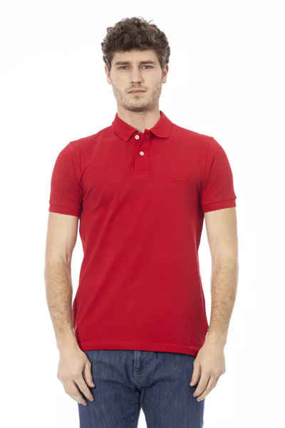 Baldinini Trend Red Cotton Polo Shirt
