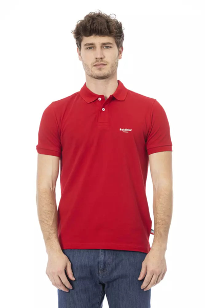 Baldinini Trend Red Cotton Polo Shirt