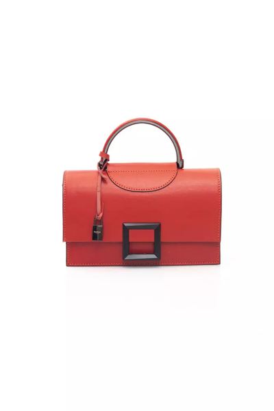 Baldinini Trend Radiant Leather Shoulder Women's Bag In Red