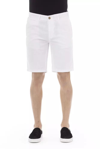 Baldinini Trend White Cotton Short In White