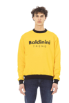 Baldinini Trend Yellow Cotton Sweater In Yellow