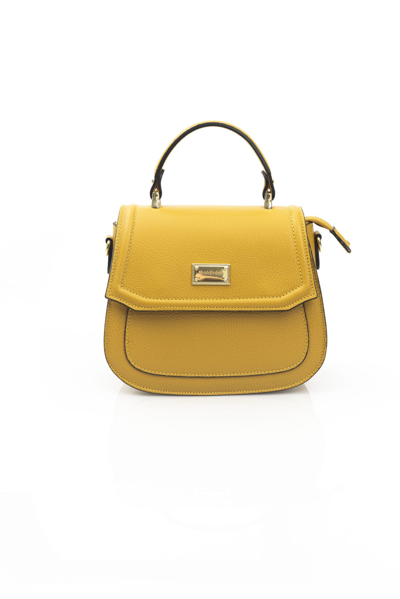 Baldinini Trend Cow Leather Women's Handbag In Yellow
