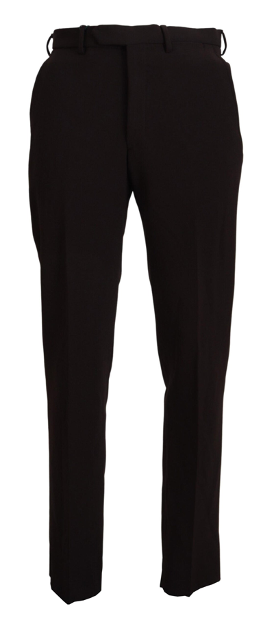 Bencivenga Brown Straight Fit Formal  Pants