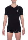 BIKKEMBERGS BLACK COTTON T-SHIRT