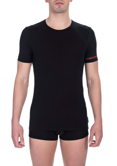 Bikkembergs Black Cotton T-shirt