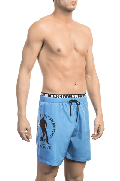 BIKKEMBERGS BLACK POLYESTER SWIMWEAR