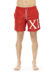 BIKKEMBERGS RED POLYESTER SWIMWEAR