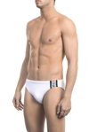 BIKKEMBERGS WHITE POLYAMIDE SWIMWEAR