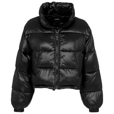 Imperfect Polyamide Jackets & Women's Coat In Black