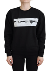 PHILIPPE MODEL BLACK PRINTED LONG SLEEVES PULLOVER SWEATER