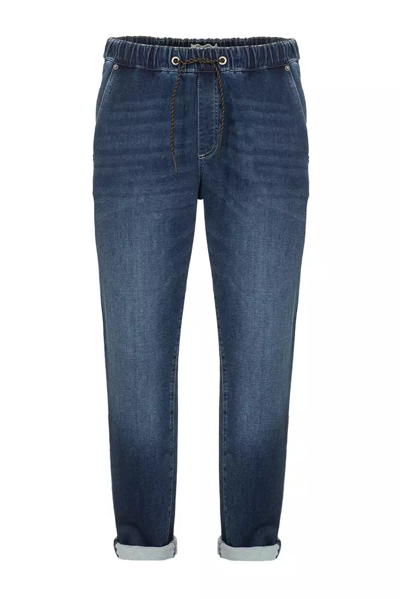 Fred Mello Blue Polyester Jeans & Pant