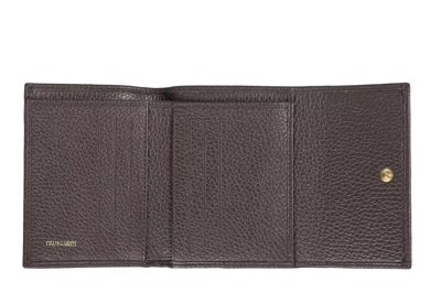 TRUSSARDI BROWN LEATHER WALLET