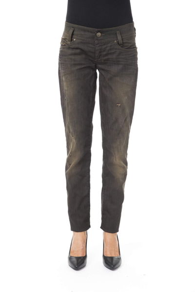Byblos Cotton Jeans & Women's Pant In Black