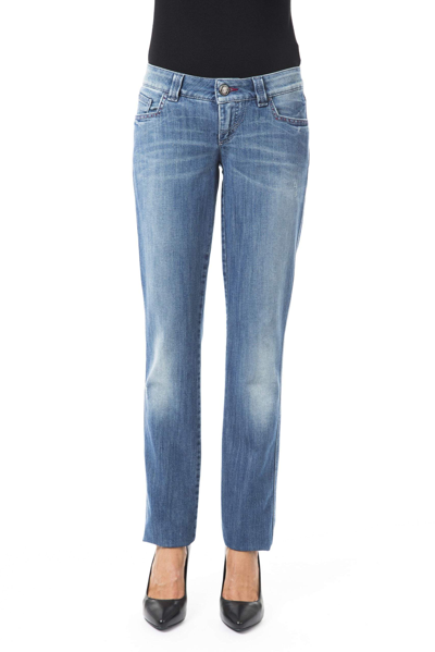 Byblos Cotton Jeans & Women's Pant In Blue