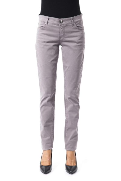 Byblos Gray Cotton Jeans & Pant