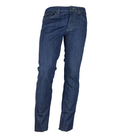 Cavalli Class Blue Cotton Jeans & Trousers