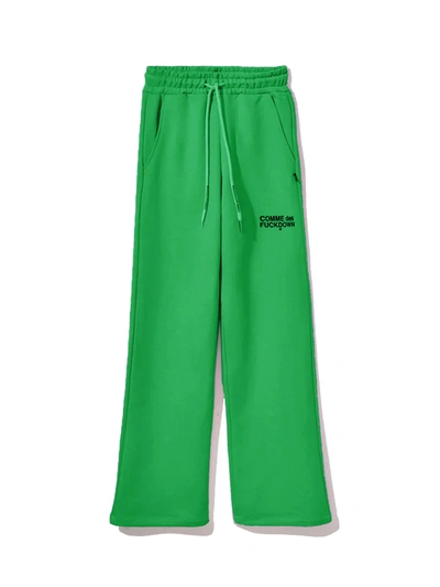Comme Des Fuckdown Cotton Jeans & Women's Trouser In Green