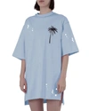 Comme Des Fuckdown Light Blue Cotton Dress In Light Blue