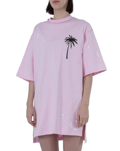 Comme Des Fuckdown Pink Cotton Dress