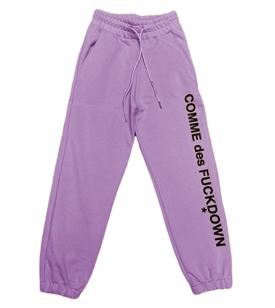 Comme Des Fuckdown Cotton Jeans & Women's Trouser In Purple