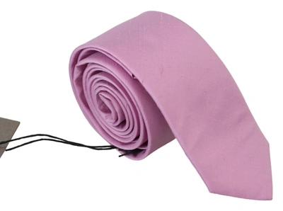 Daniele Alessandrini Classic Men Neckmen's Accessory Silk Men's Tie In Pink