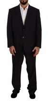 Domenico Tagliente Doico Tagliente Black Polyester Single Breasted Formal Suit In Black