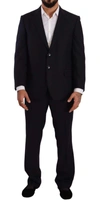 Domenico Tagliente Doico Tagliente Blue Polyester Single Breasted Formal Suit In Blue