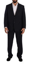 Domenico Tagliente Doico Tagliente Blue Polyester Single Breasted Formal Suit In Blue
