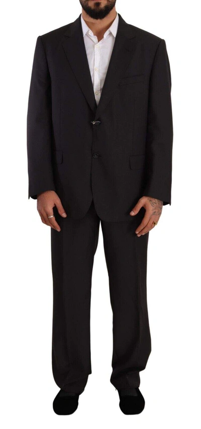 DOMENICO TAGLIENTE DOICO TAGLIENTE GRAY POLYESTER SINGLE BREASTED FORMAL SUIT
