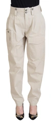 Dolce & Gabbana Elegant Beige Cotton Trousers In Beige