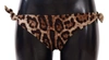 DOLCE & GABBANA BIKINI BOTTOM BROWN LEOPARD PRINT SWIMSUIT SWIMWEAR