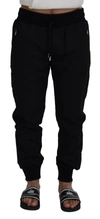 DOLCE & GABBANA BLACK  CASUAL JOGGER trousers