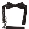 Dolce & Gabbana Black 100% Silk Adjustable Neck Papillon Tie In Black