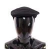 Dolce & Gabbana Black Cotton Logo Newsboy Cap Hat Cabbie In Black
