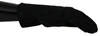 Dolce & Gabbana Black Leather Motorcycle Biker Mitten Gloves In Black