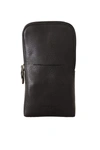Dolce & Gabbana Black Leather Purse Double Belt Strap Multi Kit Wallet In Black