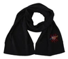 Dolce & Gabbana Gray #dgloveslondon Wool Wrap Wool Scarf In Black