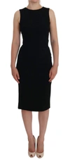 Dolce & Gabbana Elegant Sleeveless Shift Mini Dress In Black