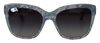 DOLCE & GABBANA BLUE LACE ACETATE RECTANGLE SHADES DG4226 SUNGLASSES