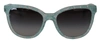 Dolce & Gabbana Blue Lace Acetate Crystal Round Dg4190 Sunglasses In Blue