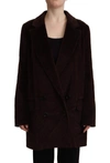 Dolce & Gabbana Bordeaux Corduroy Cotton Blazer Oversized Jacket In Bordeaux
